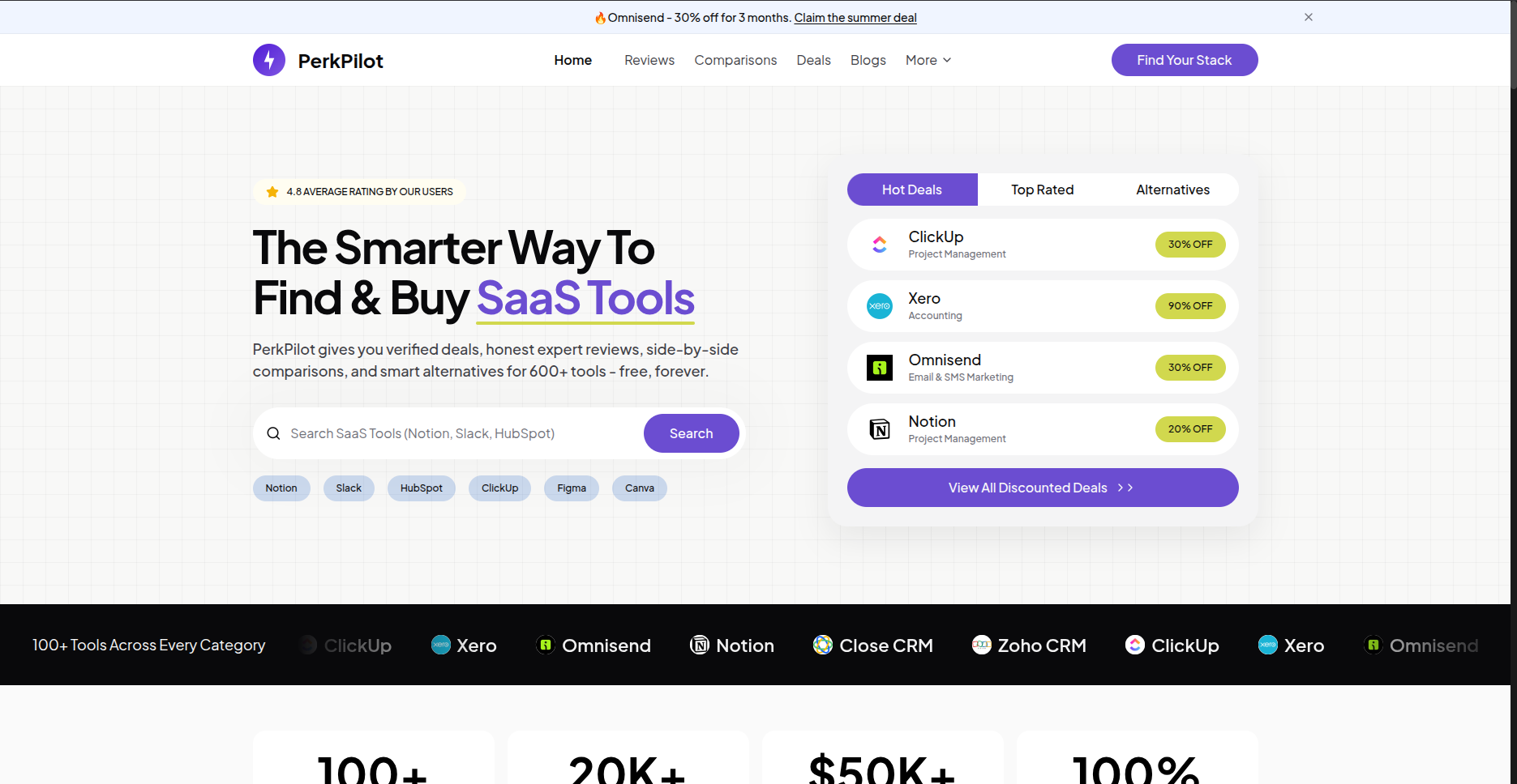PerkPilot website preview